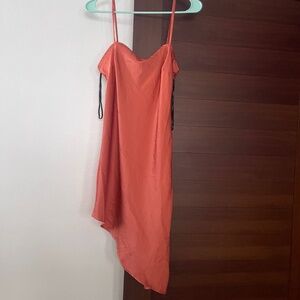 Forever 21 Asymmetrical satin dress